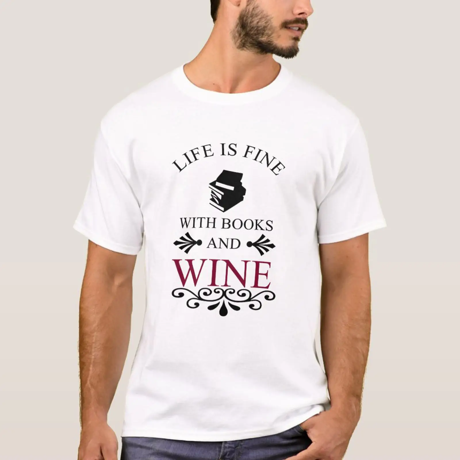 Vintage Fashion Quotes - تي شيرت بتصميم مرح لمحبي الكتب