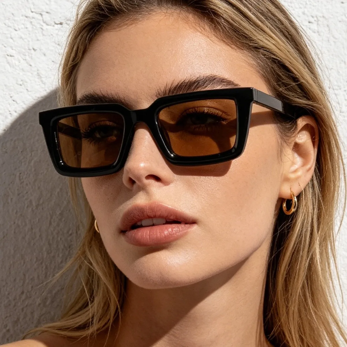 Vintage Outdoor Fashion - نظارات شمسية مستطيلة جديدة بتصميم عتيق