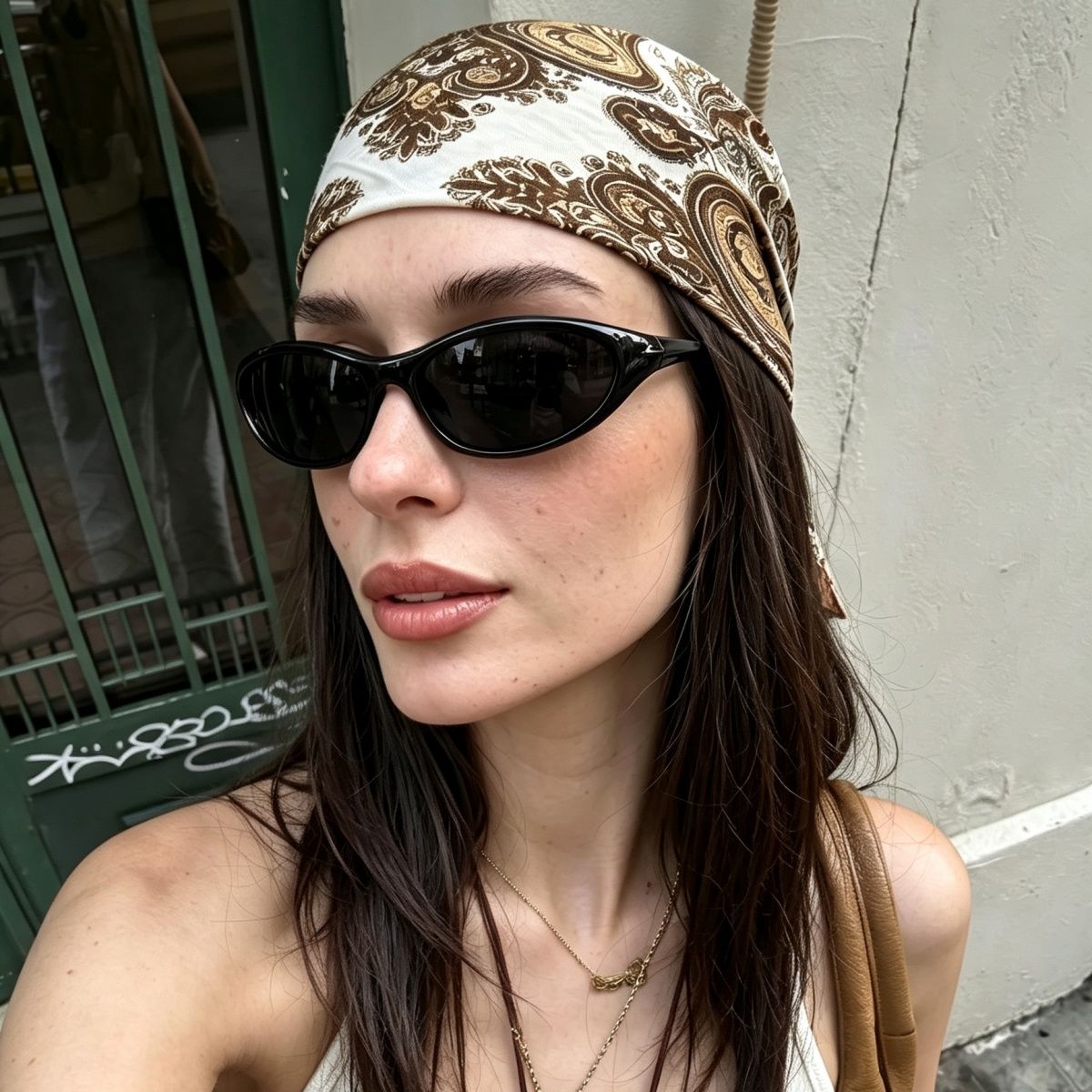 نظارات شمسية رياضية بتصميم Y2K - مراجعة Vintage Fashion Enthusiasts وسعره