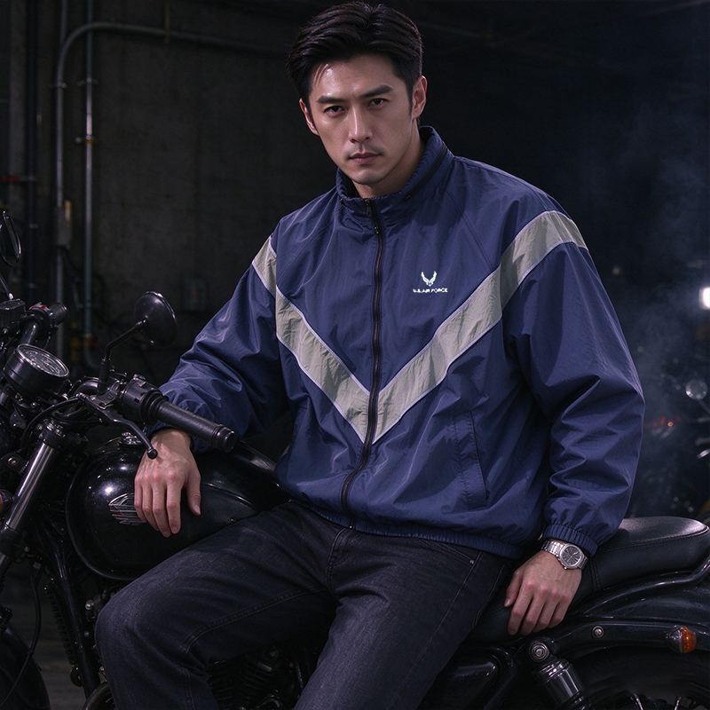 جاكيت رجالي عسكري من نايلون سر - مراجعة Vintage Windbreaker Nylon وسعره
