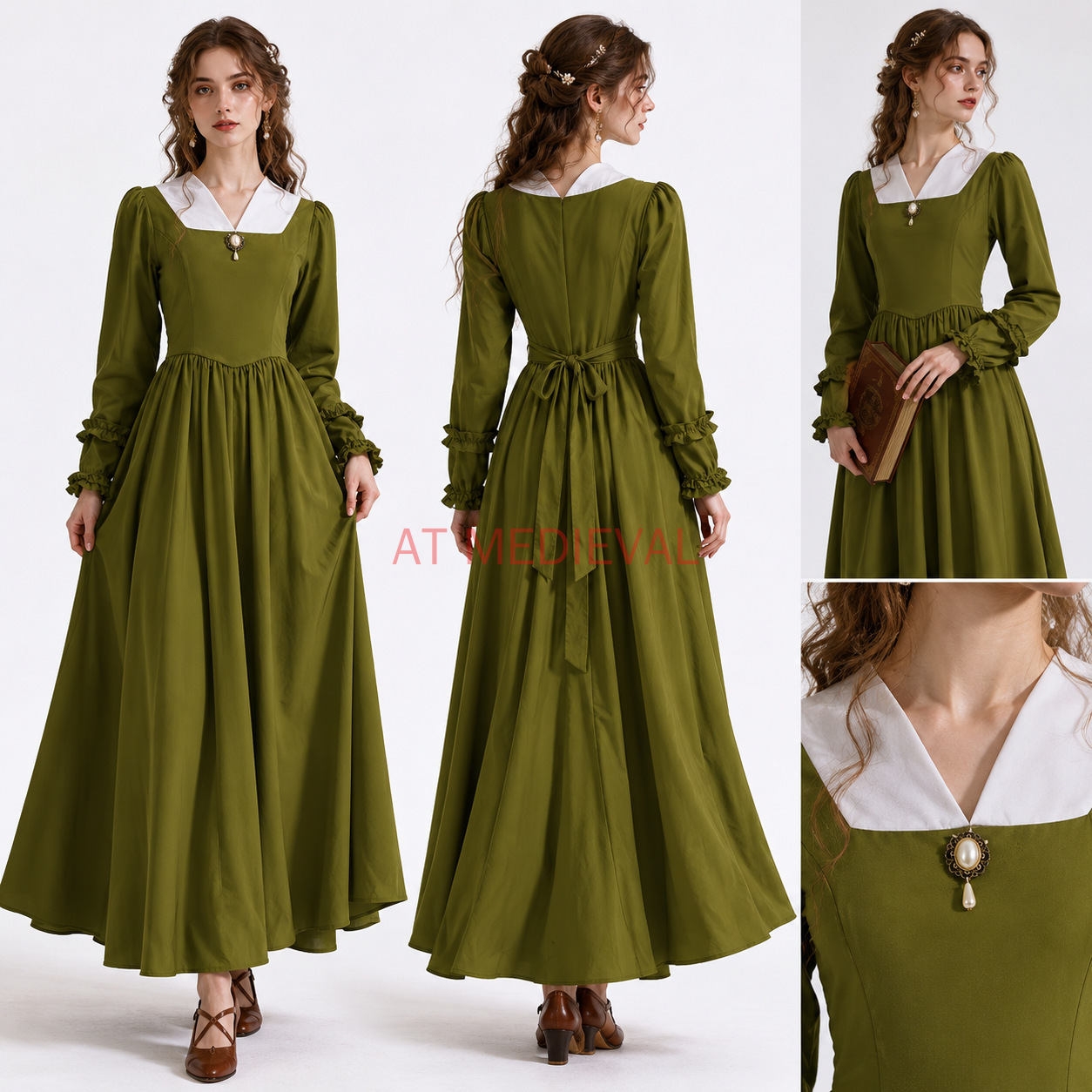 فستان نهاري فيكتوري عتيق، ملاب - مراجعة Vintage Fashion Stores وسعره